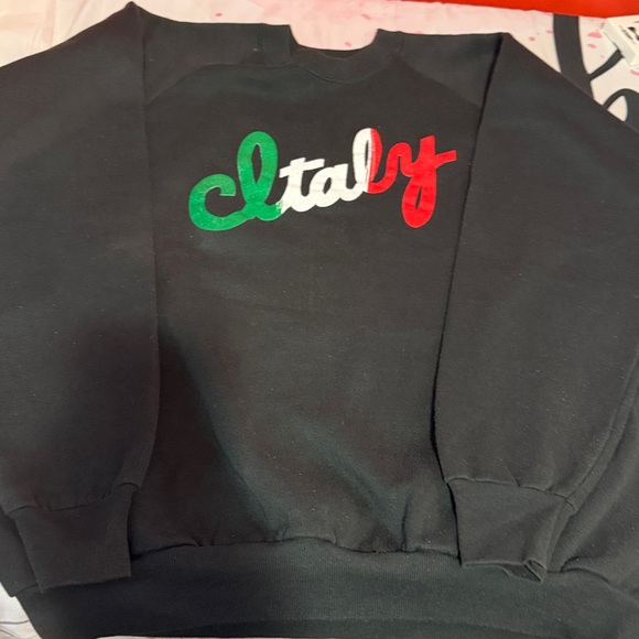 Vintage Uni-Sex sweatshirt a vibrant 'Italy' Graphic Sz Xl (Fruit Of the Loom) - Picture 5 of 5